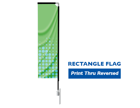Advertising Flags - Rectangle Flag with Print Thru