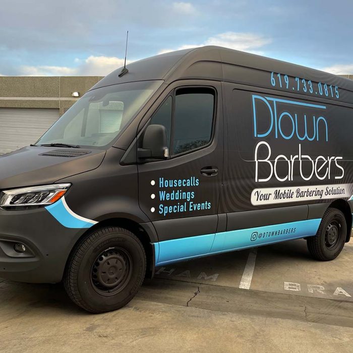 DTown Barbers Vehicle Wrap